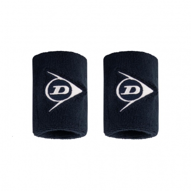 Dunlop Sweatband Wrist Logo Short navy blue - 2 pieces